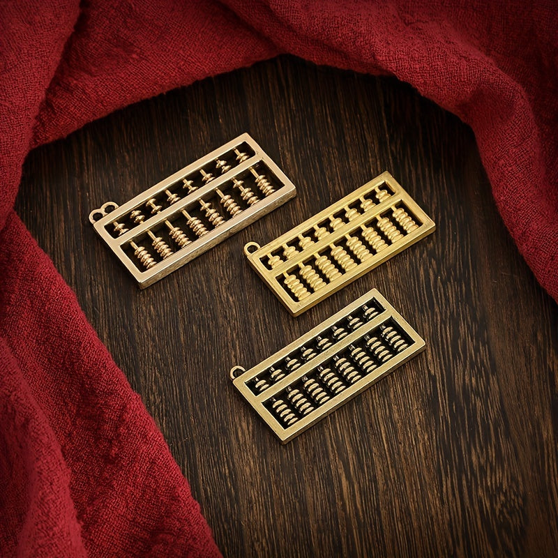 Brass Keychain Pendant Lucky Abacus Pendant Bag Purse Car Key Pendant