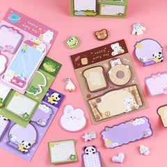 60sheets Special Shaped Sticky Notes Creative Cartoon Message Stickers