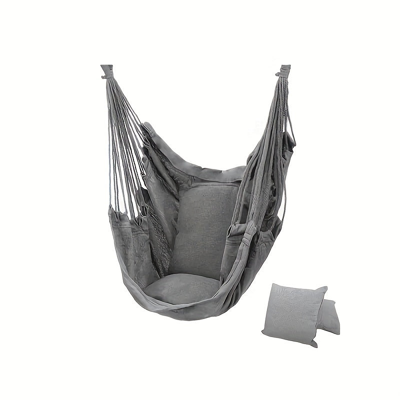 Outdoor Hammock Swing Chair with 2 Pillows