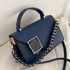Stylish Chain Decor Handbag Square Crossbody Bag Women's Shoulder Purse