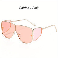 Steampunk Big Frame Four Lenses Sunglasses For Men