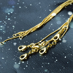 Copper Golden Plated Necklace Snake Bone Chain Clavicle Necklace