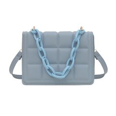Embossed Flip Shoulder Bag All Match Handbag Faux Leather Bag