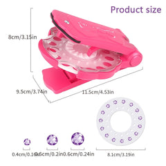 180PCS Diamond Toy Set DIY Girls Hair Styling Tool & Refill Set