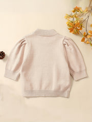Cozy Knit Baby Sweater Long Sleeve Pullover Top