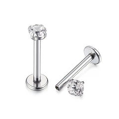 Fashionable Zircon Punk Stainless Steel Piercing Set