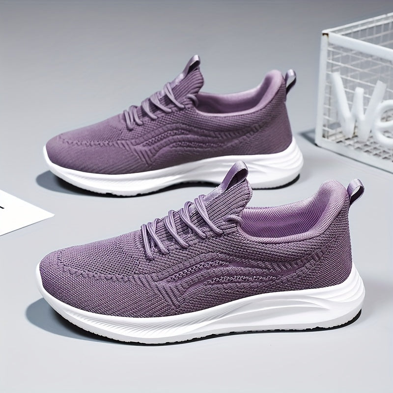 Women's Lace Up Athletic Running Shoes Soft Sole Casual Mesh Sneakers