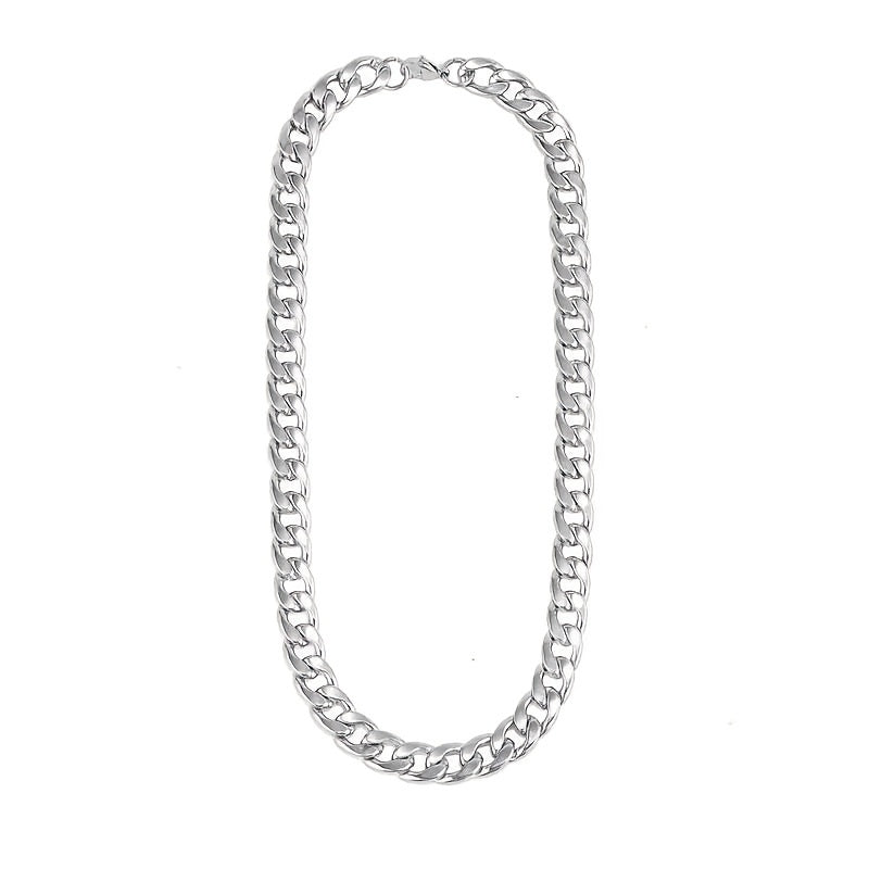 Chunky Cuban Link Chain Necklace Punk Stainless Steel Chain Necklace
