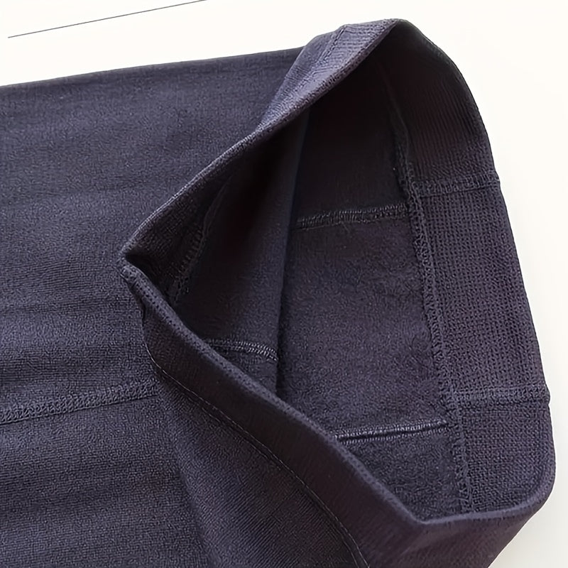 Plush Lined Tights Opaque High Waist Thermal Elastic Leggings