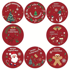 500pcs Merry Christmas Holiday Decoration Sticker Label