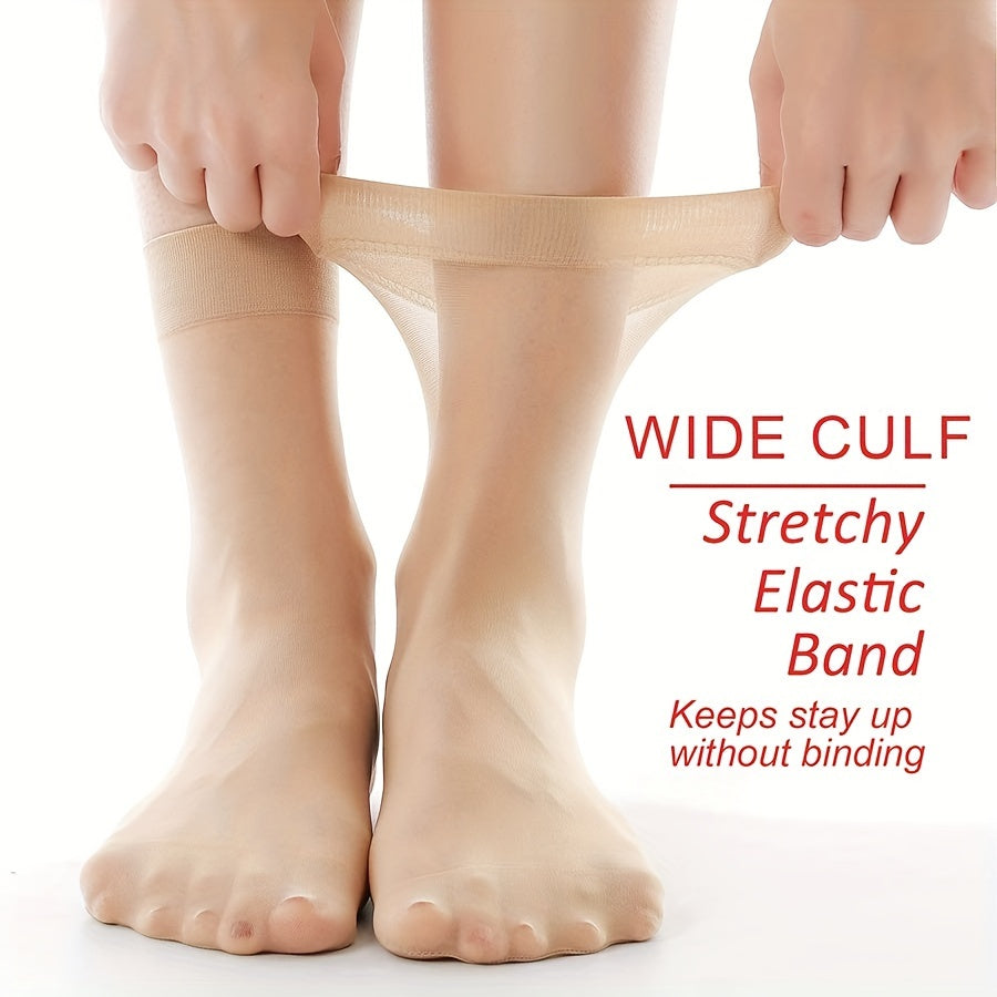 6 Pairs Comfy Crew Socks Breathable Women's Stockings