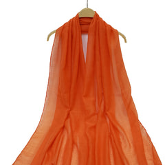 Orange Scarf Tassel Casual Shawl Beach Towel
