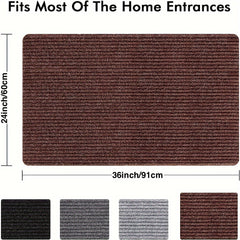 Durable Indoor Door Mat Self-adhesive Stair Floor Mat Carpet Non-slip Absorbent