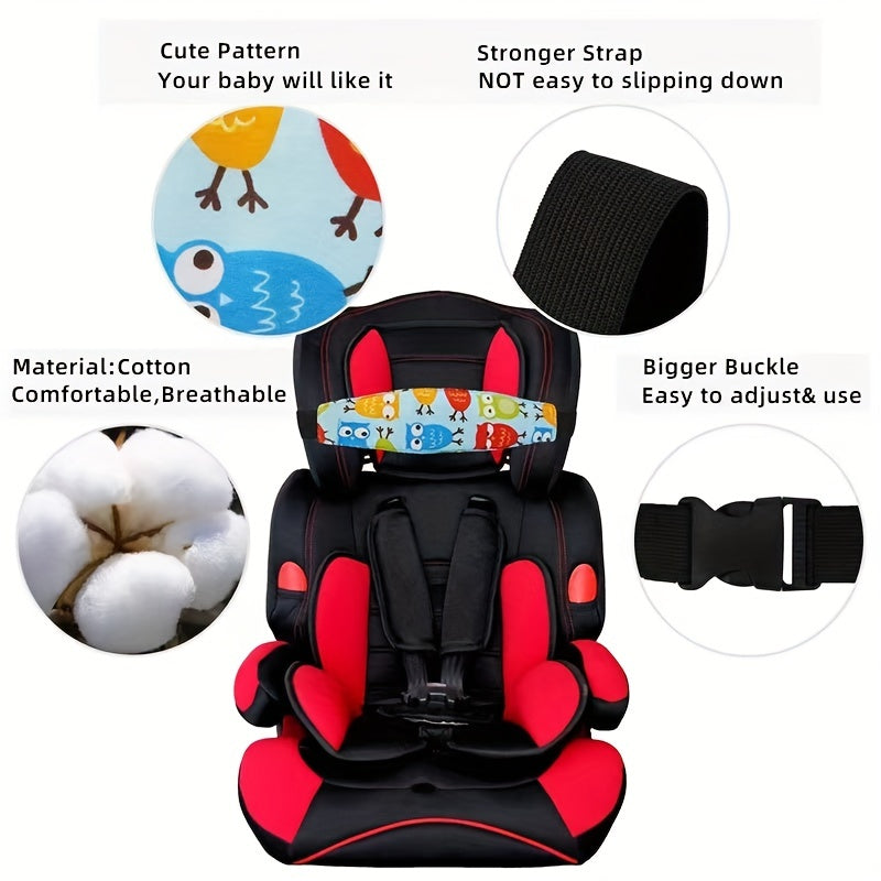 2pcs Infant Safety Seat Head Fixed Sleepy Belt Sleeping Artifact