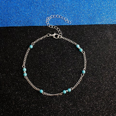 Copper Anklet Women's Thin Chain Foot Jewelry