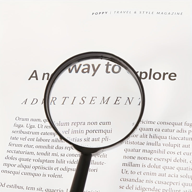 2pcs Magnifying Glass Handheld Reading Magnifier For Seniors