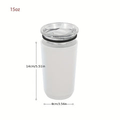443ml Plastic Coffee Cup Portable Water Bottle for Sports Fitness