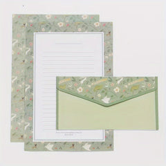 9pcs Stationery Set: 6 Letter Writing Sheets & 3 Matching Envelopes