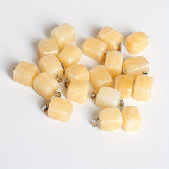 Cubic Raw Stone Pendant Necklace DIY Jewelry Accessory