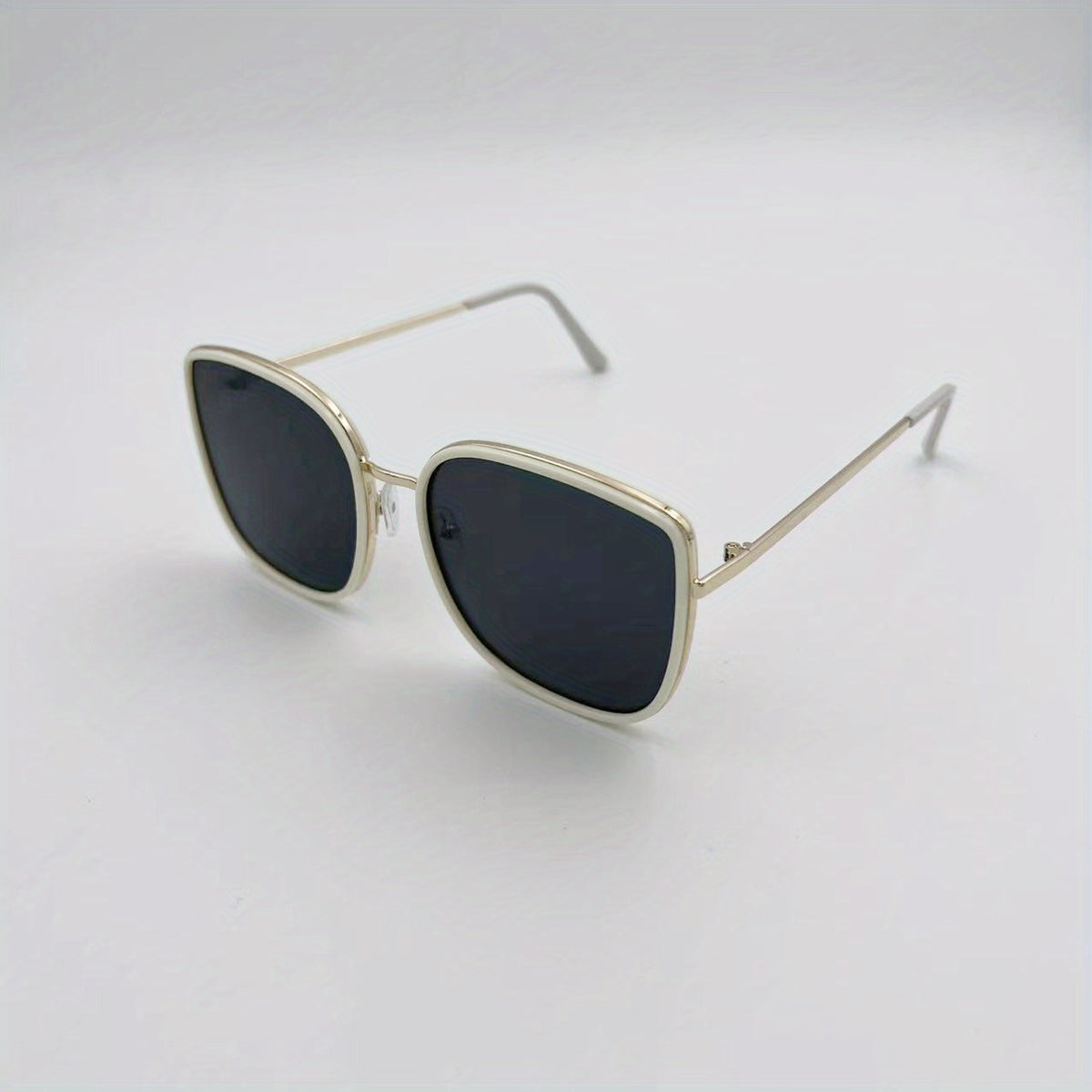 Oversized Square Sunglasses Anti Glare Metal Glasses UV400