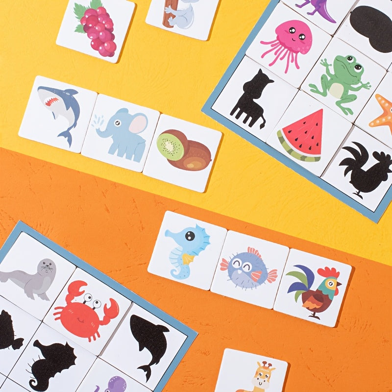 Wooden Shape Matching Toy Brain Teaser Blocks