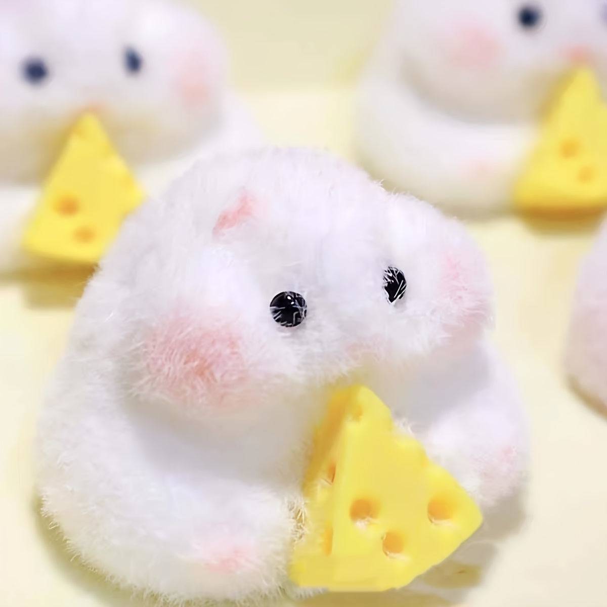 Soft Texture Relax Toy Mouse with Cheese TPR Material Anxiety Fidget Toy