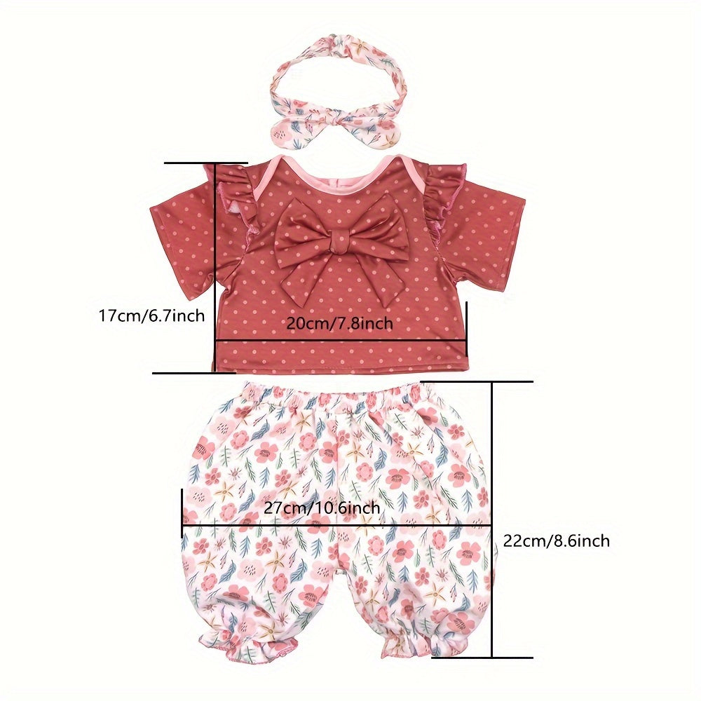 Brick Red Doll Clothes for 22in Reborn Dolls