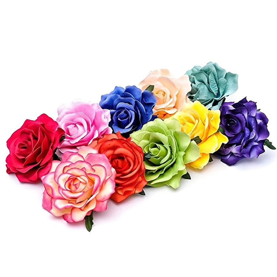 Boho Style Rose Flower Hairpin Hair Clip for Wedding Beach Daily Use