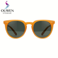 Retro Round Frame Men's Polarized Sunglasses UV Protection Sports Sunglasses