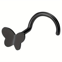 Mini Butterfly Nose Rings Stud Earrings Piercing Nariz Bone Studs