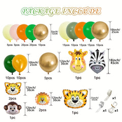 161pcs Jungle Safari Birthday Party Decorations Safari Animal Balloon Garland