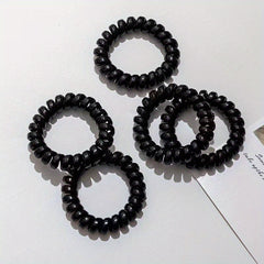 Spiral Hair Tie Waterproof Elastic Ponytail Holder Hair Accessories