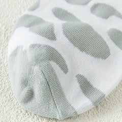 6 Pairs Cow Spot Print Socks Comfy & Breathable Women's Stockings
