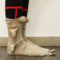 Crocodile Knitted Socks - Winter Home Warm Floor Socks