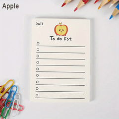 Fruit To Do List Planner - 50 Sheets - Students School Office Supplies