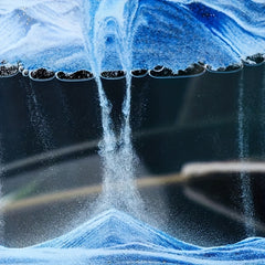 Rotatable Moving Sand Art Painting Glass Deep Sea Sandscape Quicksand Hourglass