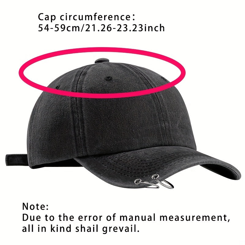 Vintage Distressed Baseball Cap Solid Sun Hat Unisex Dad Hats