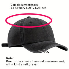 Vintage Distressed Baseball Cap Solid Sun Hat Unisex Dad Hats