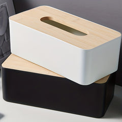 Bamboo Tissue Box Cover For Paper Facial Tissue