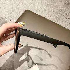 Matte Square Clear Lens Light Blocking Glasses for Men Women