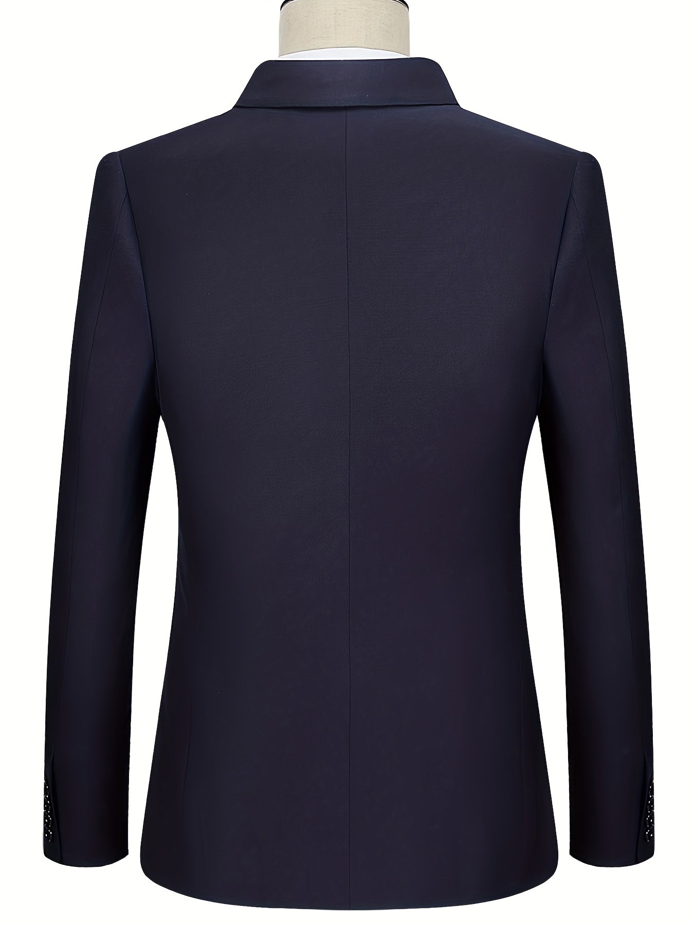 Formal 2 Pieces Set Men's Two Button Suit Jacket & Dress Pants Suit Set