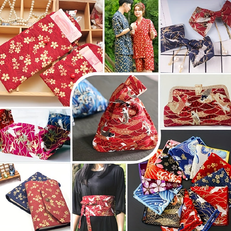 40pcs Quilting Bronzing Fabric Cotton for DIY Doll Clothes Patchwork Craft