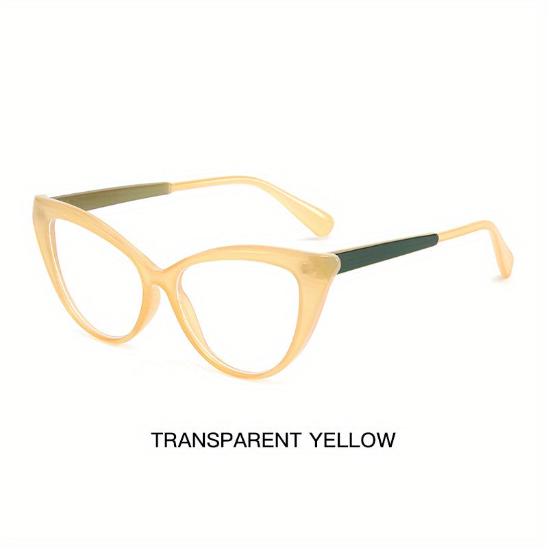 Cat Eye Anti Light Glasses For Women Men Clear Lens Glasses