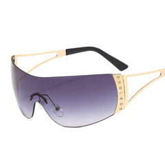 Y2K Wrap Around Sunglasses Gradient Lens Eyewear