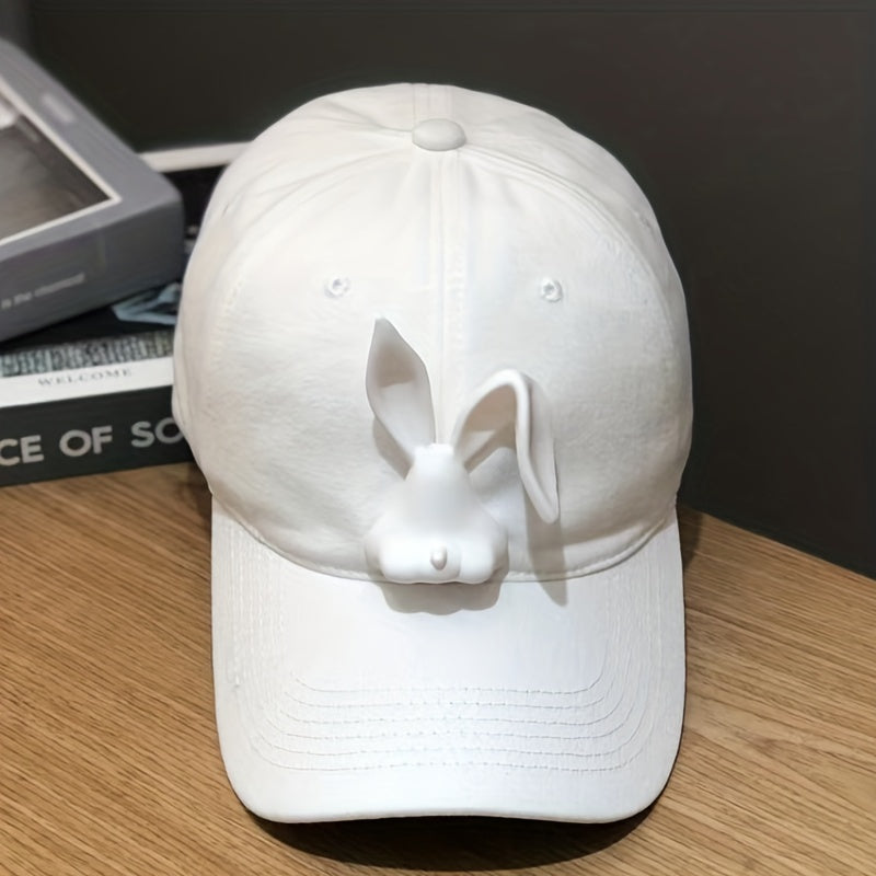 Bunny Decor Baseball Cap Candy Cartoon Rabbit Dad Hats