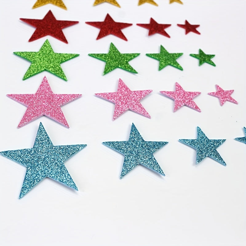 70pcs Colorful Glitter Stickers DIY Classroom Party Christmas Decor