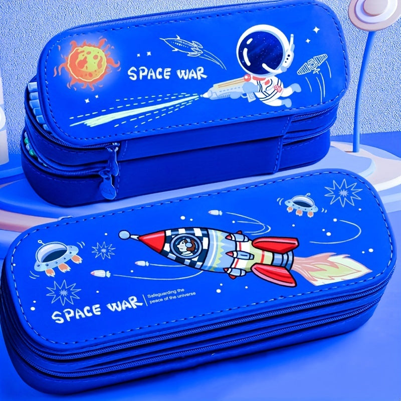 Space Dinosaur Pencil Case for Boys - Stationery Box