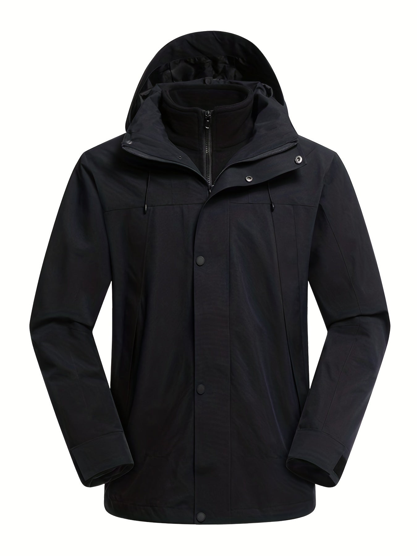 Women's 3-in-1 Outdoor Sports Jacket Waterproof Windproof Hooded