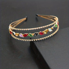 Rhinestone Hair Hoop Layer Headband Hair Accessories