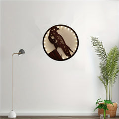 LED Eagle Shaped Wooden Hanging Lamp